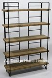 5 Tier Antique Vintage Decoration Wooden/Metal Shelf Rack Display