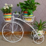 Hot Sale 3 Tier Wrought Iron Bicycle Flower Stand