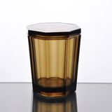 Hot Sale Brown Hexagon Machine Made Candle Holder