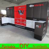 Custom Portable Trade Show Exhibition Slatwall Display Shelf