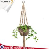 Handmade Macrame Plant Hanger / Haning Planter with Wood Shelf