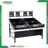 2 Tier Supermarket Wire Metal Vegetable Rack for Store