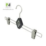 Luxury Black Wooden Bottom / Clothing Hanger with Metal Logo