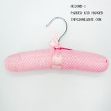 Colorful Cotton Padded Kid Chlidren Ribbon Satin Hanger
