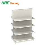 Metal Supermarket Shelf with Round End Unit