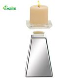 Home Deco Glass Craft Mirorr Candlestick