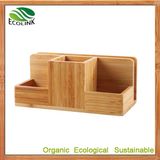 Customize Bamboo Multi-Function Bamboo Space Saving Desk Organizer
