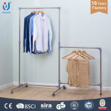 Composite Single Rod Clothes Hanger with Wheels
