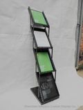 Store Four-Layer Folding Telescopic Brochure Display Stand Magazine Rack