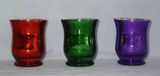 Silver Plating Glass Hurricane Lamp/Hurricane Candleholder