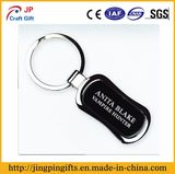 Custom Dye Black Metal Key Chain Holder with Ring