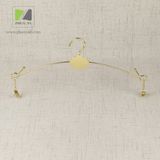 Deluxe Golden Metal Underwear Hanger with Clips