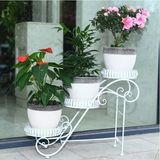 New Design 3-Tier Wrought Iron Flower Shelf