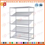 Adjustable Metal Slanted Shelf Unit Expands Wire Shelving Options (Zhw102)