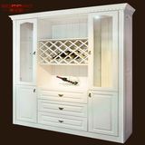Home Furniture Rose Wood White Painting Wine Rack (GSP19-014)