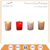 Pattern Designed Shot Glass Candle Holder, Votive Candle