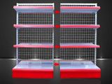 Supermarket Shelf with Wrie Back Panel