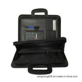 Office Supply Black PU Conference Folder with Handle Briefcase Portfolio