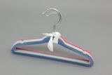 Cheap Plastic Velvet Hanger, Save Space Velvet Hanger, Wholesale Plastic Hanger