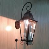 Classical and Decorative Antique Copper Lantern Hurricane Lamp Wall Sconces for Restaurant