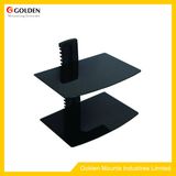 Aluminum and Tempered Glass DVD Mount DVD Shelf