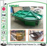Acrylic Triangle Round Supermarket Fruit and Vegetable Display Rack