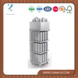 Flooring Structure Metal Beverage Display Rack