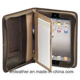 Leather Notepad Presentation Holder with Tablet Computer Holder