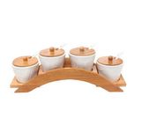 Bamboo Test Tube Spice Rack