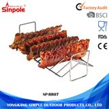 Holding Rib Slabs Firmly Metal BBQ Wire Rib Rack