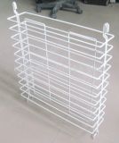 White Powder Coating Metal Hanging Display Rack Shelf (CJ0003)
