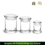 8oz Glass Metro Jar with Flat Lid for Home Decor