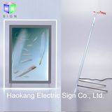 White Color Acrylic Menu Board Light Box for Table Tand Sign Holder