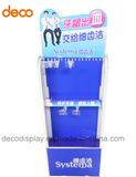Corrugated Paper Hooks Display Shelf for Store Toothpaste Promotion