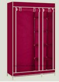 Modern Simple Wardrobe Household Fabric Folding Cloth Ward Storage Assembly King Size Reinforcement Combination Simple Wardrobe (FW-25D)