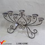 Vintage European Chandelier Shape Candle Holder Made of Metal