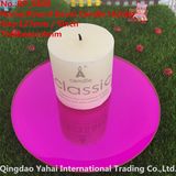 4mm Round Rose Bevel Glass Candle Holder