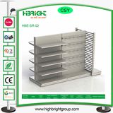 Double Side Metal Supermarket Shelf with End Unit