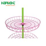 Store Round Floor Bin Spinner Display Stand Shop Display Rack