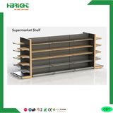 Metal Wood Gondola Supermarket Display Shelf