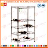 Adjustable Metal Chrome Wine Rack Shelf Display Storage Shelving (Zhw145)