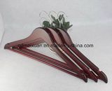 Factory Direct Sale of High-Grade Wooden Hangers Wholesale Wine Red Paint Wooden Hangers Red Suit Hangers Wholesale (M-X3613)