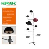 Metal Hook Hat Cap Floor Display Rack Display Stand for Retail Store