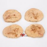 4 PCS/ Set Camphor Wood Jewelry Display with Customized Followers