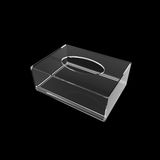 Wholesale 100% Clear Acrylic Fancy Rectangular Car Tissue Box Holder