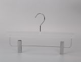New Transparent Acrylic Pants Hanger Wholesale with Clips