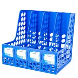 Standard 4-Columns Plastic Magazine Holder Economic