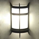 Interior Classical Metal Horns and Ribbon Acrylic Glass Wall Sconces