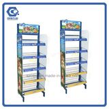Floor Standing Meatl Multi-Level Snack Retail Rack