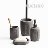 Carved Cement Bathroom Set (WBN0011A)